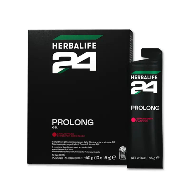 Herbalife H24 ® Prolong Gel strawberry flavor energy gel pack for endurance athletes