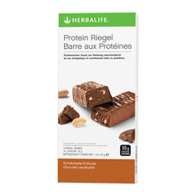 Barretta proteica Herbalife - Snack ricco di proteine con cioccolato e arachidi per la crescita muscolare e una dieta sana.